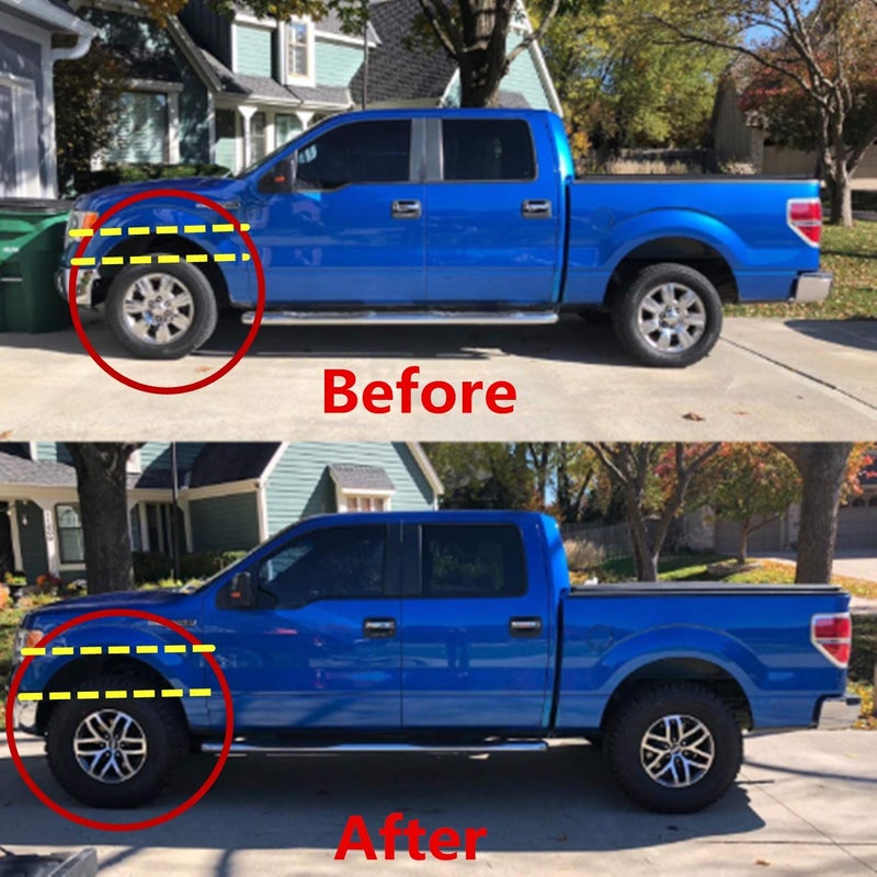 ZY WHEEL Front Leveling Lift Kits Chassis Level Kit Compatible for 2004-2025 Ford F150 2003-2017 Ford Expedition 2005-2008 Lincoln Mark LT (2.5'') 2WD 4WD, 2pcs Auminum Suspension Strut Spacers - Image 4